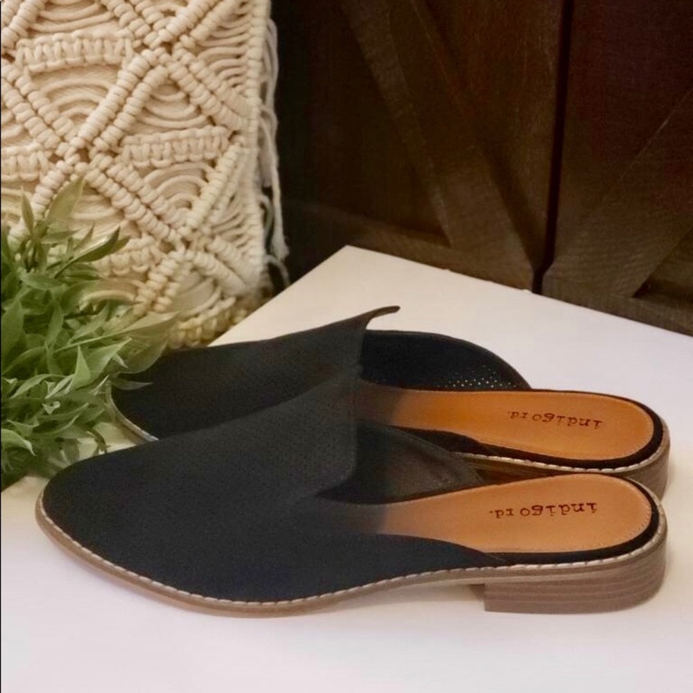 indigo rd black mule size 8